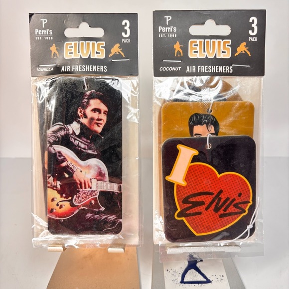 Perri's Other - 2 Packs, Elvis Presley Air Fresheners (6 Total) Sealed New~Coconut&Vanilla Scent